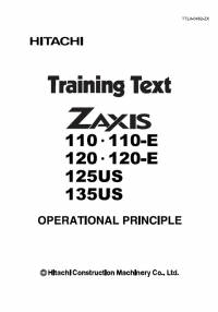 repair manual Hitachi Excavator Zaxis 110, 110-E, 120, 120-E, 125US, 135US Training Text PDF