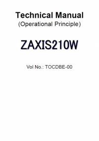 repair manual Hitachi Excavator Zaxis 210W Operational Principle Technical Manual PDF