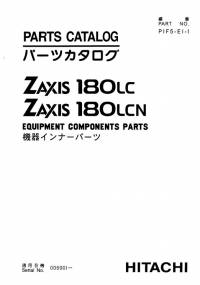 spare parts catalog Hitachi Equipment Components Parts Zaxis 180LC, 180LCN Parts Catalog PDF