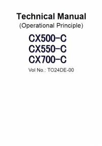 repair manual Hitachi Crawler Crane CX500-C, CX550-C, CX700-C Operational Principle Technical Manual PDF