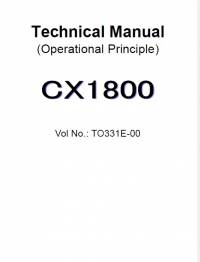 repair manual Hitachi Crawler Crane CX1800 Operational Principle Technical Manual PDF