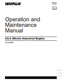 repair manual Caterpillar C4.4 Mech Industrial Engine Operation and Maintenance Manual PDF