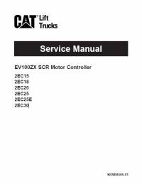 repair manual Cat Lift Trucks EV100ZX SCR Motor Controller Control Service Manual PDF