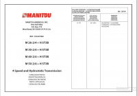 spare parts catalog Manitou 26,30,40,50 2-4-H ST3B 4 Speed and Hydrostatic Transmission Parts Manual PDF