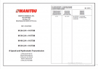 spare parts catalog Manitou M26/30-40-50-2/4 H ST3B 4 Speed and Hydrostatic Transmission Parts Manual PDF