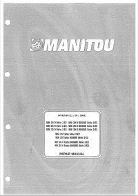 spare parts catalog Manitou MSI 2025303520-425-4 D Serie 2-E2 - Turbo Buggie Repair Manual PDF