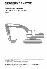 repair manual Hitachi Excavator EX455 Tier 2 Technical Manual Operational Principle PDF