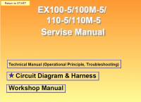 repair manual Hitachi Excavators EX100-5/100M-5/110-5/110M-5 Set of PDF Manuals