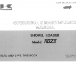 repair manual Kawasaki 110ZII Shovel Loader Operation and Maintenance Manual PDF