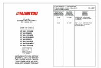 spare parts catalog Manitou Forklifts MT1436R, MT1440, MT1440A, MT1440EP, MT1840, MT1840A, MT1840EP, MT1840R Parts PDF