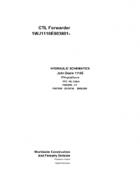 Diagnostic Software John Deere CTL Forwarder 1110E IT4 Plaform FFC RL Cabin 2016 Hydraulic Schematic PDF