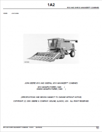 spare parts catalog John Deere 9550 SELF-PROPELLED COMBINE WITH 90 SERIES CORN HEAD Parts Catalog PDF