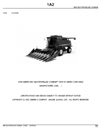 spare parts catalog John Deere 9650 SELF-PROPELLED Combine with 90 Series CORN HEAD Parts Catalog PDF
