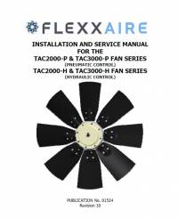 repair manual Flexxaire Pneumatic & Hydraulic Controls TAC2000-P/H & TAC3000-P/H FAN SERIES Installation & Service