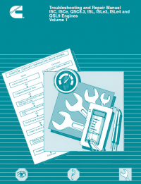 repair manual Cummins Engines ISC, ISCe, QSC8.3, ISL, ISLe3, ISLe4, QSL9 Troubleshooting and Repair Manual PDF