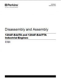 repair manual Perkins Industrial Engines 1204F Series Disassembly And Assembly Manual PDF