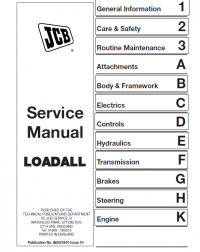 repair manual JCB Loadalls 520, 520S, 520-55 RS, 520-55 AWS, 526, 526S, 526-55 Service Manual PDF