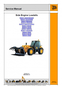 repair manual JCB Side Engine Loadalls 530, 532, 533, 535, 537, 540 Series Service Manual PDF