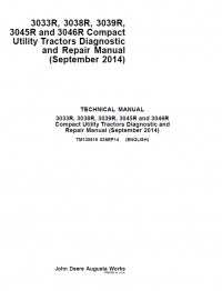 repair manual John Deere 3033R-3046R Compact Utility Tractors Diagnostic and Repair Manual PDF