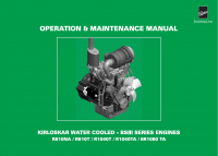 repair manual Kirloskar Water Cooled - BSIII Series Engines for JCB Operation & Maintenance Manual PDF