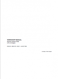 repair manual JCB Crusader Industrical Engine LPG 3.0 Workshop Manual PDF