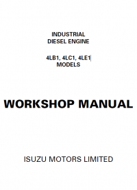 repair manual Isuzu Industrial Diesel Engines 4LB1, 4LC1, 4LE1 Models for JCB Workshop Manual PDF