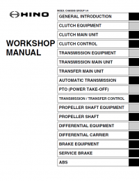 repair manual Hino Trucks 238, 258LP, 268, 338 Series with J08E-VB/VC Engines 2015 Set of PDF Manuals