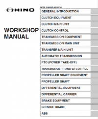repair manual Hino Trucks 238-338 with J08E-VB/VC engine 2014 Set of PDF Manuals
