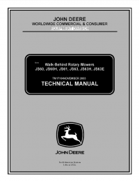 repair manual John Deere JS60 JS60H JS61 JS63 JS63H JS63E Walk-Behind Rotary Mowers TM1710 Technical Manual PDF