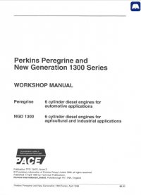 repair manual Perkins Peregrine and New Generation 1300 Series Engines Workshop Manual PDF