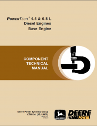 repair manual John Deere PowerTech 4.5L and 6.8L Diesel Engines CTM104 PDF Manual
