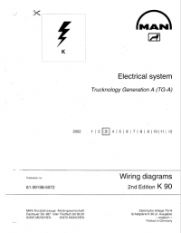 repair manual MAN Electrical System Trucknology Generation A (TG-A) Wiring Diagrams Manual PDF