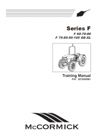 repair manual McCormick Landini F 60-70-80 F 75-85-95-105 GE-XL Tractors Series F Training Manual PDF