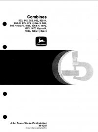 repair manual John Deere Combines Technical Manual TM4387 PDF