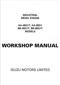 repair manual John Deere Industrial Diesel Engine Isuzu AA-4BG1T AA-6BG1 BB-4BG1T BB-6BG1T PDF Manual IDE2370EN