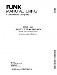 repair manual John Deere 12000 Series Shuttle Transmission Assembly/Diisassembly Manual 4012026 PDF