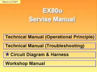 repair manual Hitachi Excavator EX80-U Technical & Workshop Manuals, Circuit Diagrams PDF