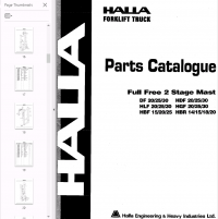 repair manual Halla Forklifts Set of PDF Manuals