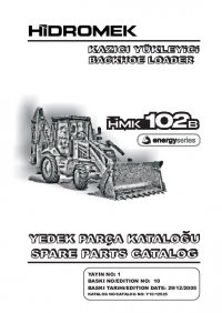 spare parts catalog Hidromek HMK 102B, 102S, 200W, 220LC-2 Backhoe Loaders Set of Parts Catalogs PDF