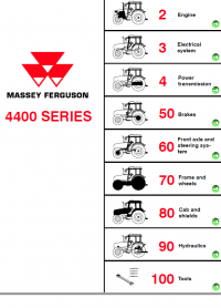 repair manual Massey Ferguson 4400 series tractor Service Manual PDF