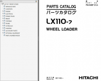 spare parts catalog Hitachi LX Series Wheel Loaders Set of Parts Catalogs PDF