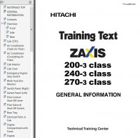repair manual Hitachi Zaxis 3 Series Set of PDF Manuals
