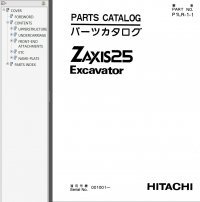spare parts catalog Hitachi ZX Series Set of Parts Catalogs PDF