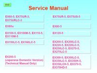 repair manual Hitachi EX-60 - EX-370 Excavators Set of Service Manuals PDF