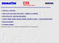 repair manual Komatsu CSS Service Hydraulic Cranes & Motor Graders (Galion - Dresser)