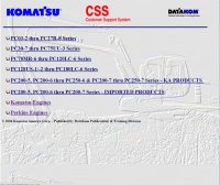 repair manual Komatsu CSS Service Hydraulic Excavators PC-03 to PC-250