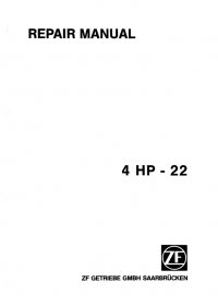 repair manual ZF 4HP22 Transmission Repair Manual PDF