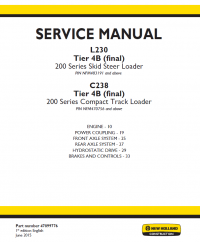 repair manual New Holland Loaders L230 & C238 Tier 4B Set of Manuals in PDF