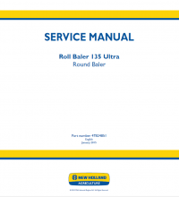 repair manual New Holland Roll Baler 135 Ultra PDF Service Manual