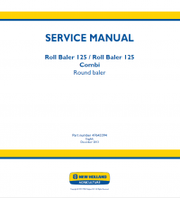 repair manual New Holland Balers 125/125 Combi Round Balers Service Manuals PDF